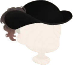 かの詩人の黒帽子の画像
