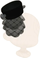 ダークベールハットの画像