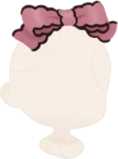 スカラップピンクリボンの画像
