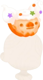頭乗せヘンプクジンチョウケーキの画像