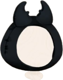 クワガタ風ダウンフード・黒の画像