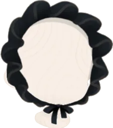 フリルヘッドドレス・黒の画像