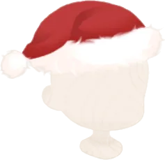 クリスマスサンタ帽・赤の画像