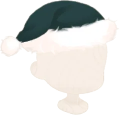 クリスマスサンタ帽・緑の画像