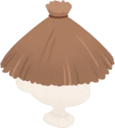 冬の藁笠の画像