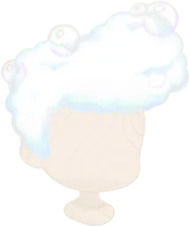ふわふわ泡のかっこいい髪型の画像