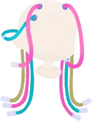 繋がれたカラフルケーブルの画像