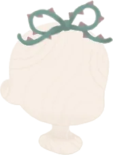 茨のリボン飾りの画像