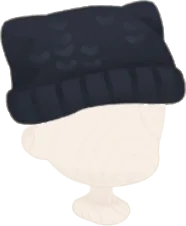 キャットニット帽・黒の画像