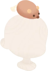 頭乗せねずみのおもちゃの画像