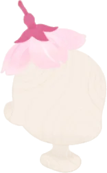 枝垂桜の花ハットの画像