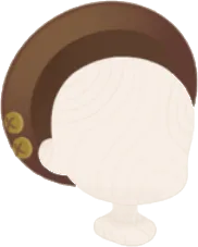 文学少女のベレー帽・茶の画像