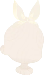 リボンヘアバンド・白の画像