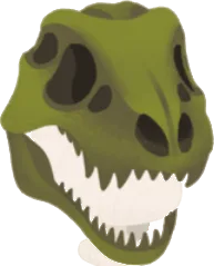 獣脚類の頭骨の画像