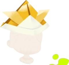 ホム用折り紙かぶと・金の画像
