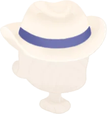白いソフトハットの画像