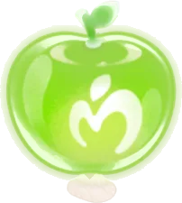 光るアップルヘッドの画像