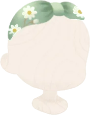 カモミール柄ヘアターバンの画像