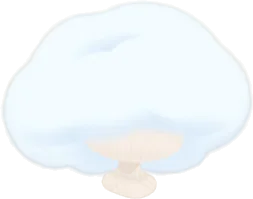 ふわふわ雲帽子の画像