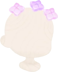 紫陽花ゼリートッピングの画像