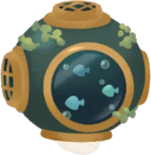 泳ぐ魚潜水ヘルメットの画像
