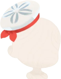 ハスノハカシパン風セーラー帽の画像