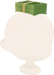 ずっしり札束の画像