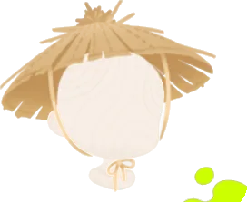 ボロボロな角笠の画像