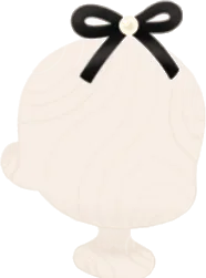 コットンパールのベルベットリボンの画像