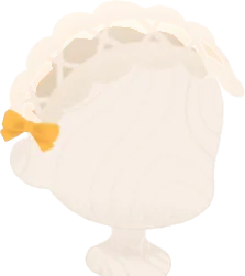 シンプルなフリルヘッドドレスの画像