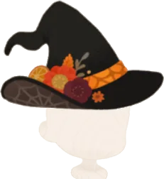 ハッピーフラワーハロウィンハットの画像