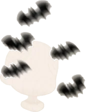 コウモリの大群の画像