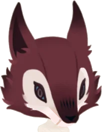 オオカミのかぶりものの画像