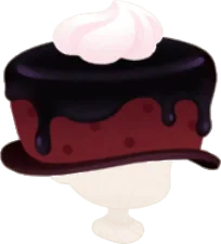 ダークチェリーケーキハットの画像