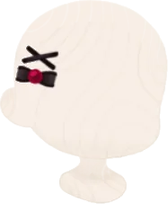 ブラックリボンのヘアピンセットの画像