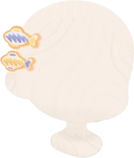 お魚型ヘアピンの画像
