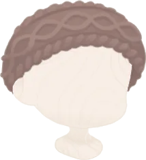 ニットヘアバンド・ブラウンの画像