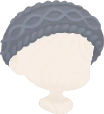 ニットヘアバンド・ブルーの画像