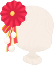 祝福の花飾りの画像
