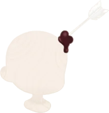 チョコレートの矢の画像