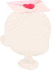 ピンク色のラブレターの画像