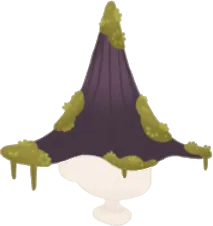 苔の生えたとんがり帽の画像