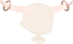 ツノ形の頭飾りの画像