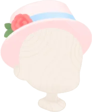 バラのタキシードハットの画像