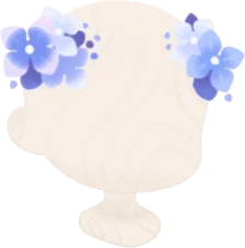 咲き誇る紫陽花アクセの画像