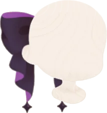 エレガントなヘアリボンの画像