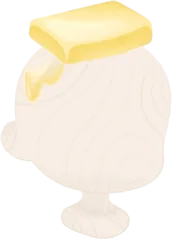 頭乗せバターの画像