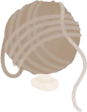 小さな毛糸玉の画像