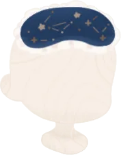 おねむなアイマスク・星の画像