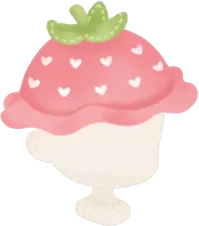 ストロベリーニット帽の画像